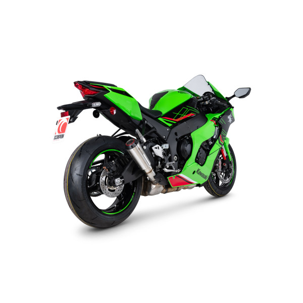 Scorpion Exhaust KAWASAKI NINJA ZX-10R, 2021 - CURRENT, STAINLESS STEEL RED POWER